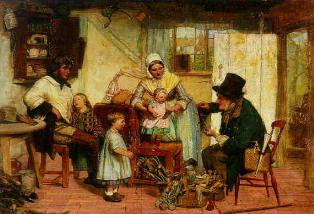Le marchand de jouets (The Toy Seller) par David Henry Friston (fin XIXᵉ).
